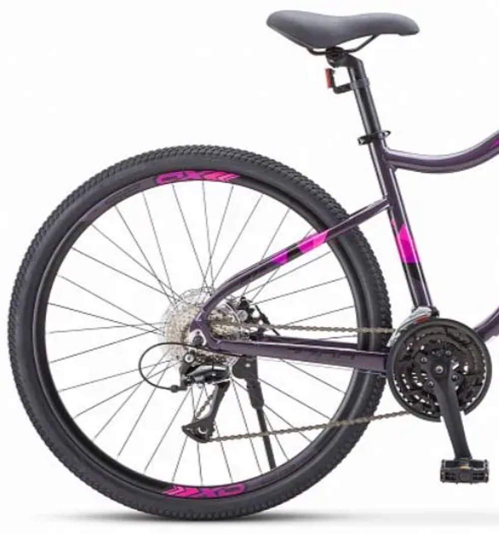 Велосипед 27,5" STELS Miss 7700, рама 15.5 темно-пурпурный