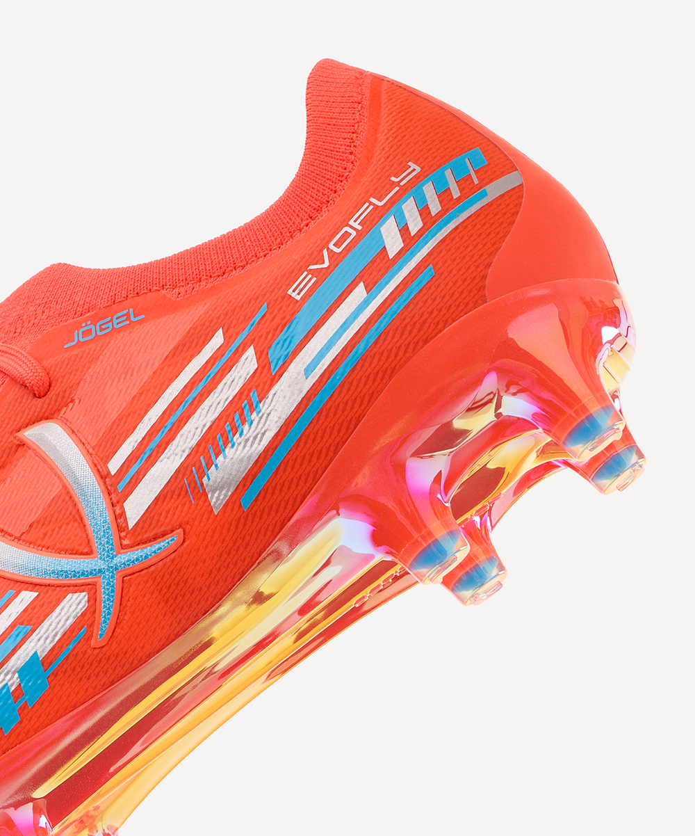 Бутсы футбольные Jögel Evofly FG Prime coral, коралловый