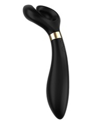 Чёрный вибромассажер для пар Satisfyer Endless Fun