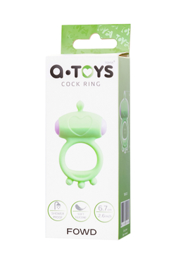 Виброкольцо на пенис A-Toys by TOYFA Fowd, силикон, зеленое, Ø 2,6 см