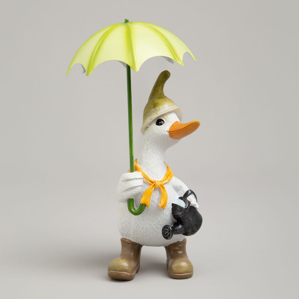 СТАТУЭТКА "УТКА ПОД ЗОНТИКОМ" 10,5Х12Х20 СМ