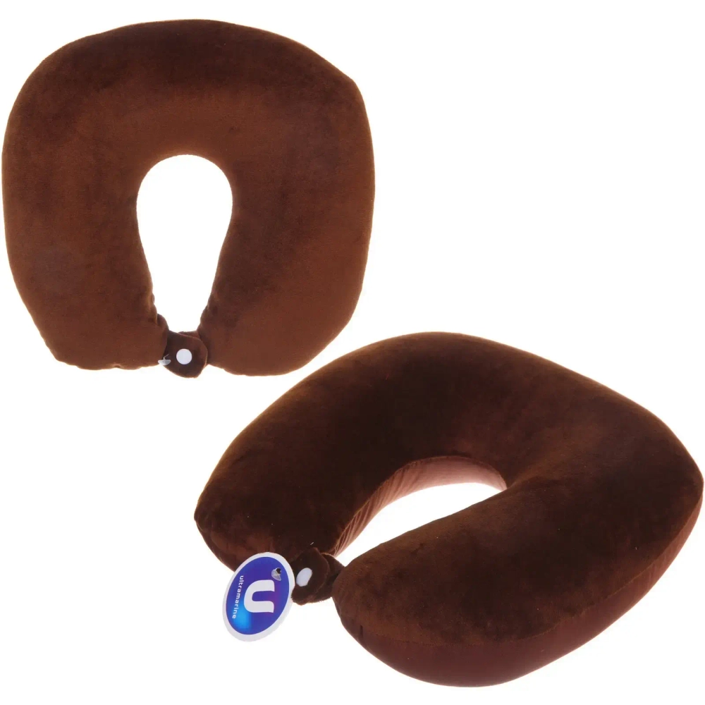 Подушка дорожная «TRIP - Plus», цвет шоколад