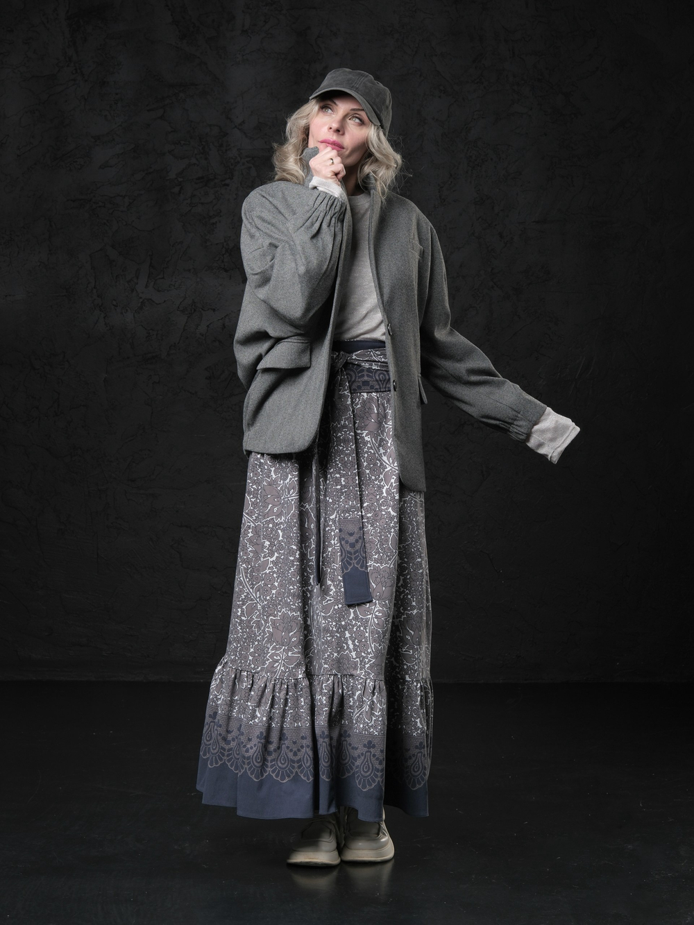 Юбка с орнаментом+ кушак