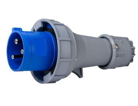 Вилка переносная 2Р+РЕ 125А 220В IP67 ВП-103 DEKraft 26109DEK