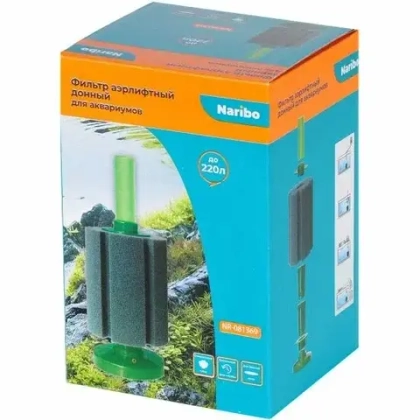 NARIBO Фильтр аэрлифтный донный XL (губка), до 220 л