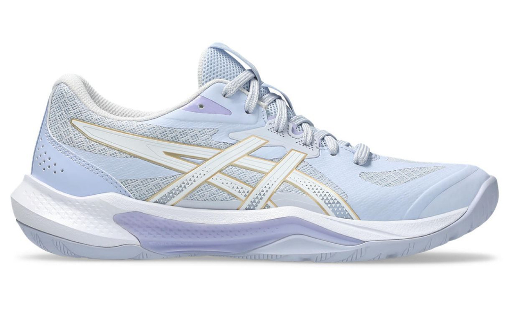 Женские кроссовки для бадминтона/сквоша Asics Gel-Tactic 13 - blue fade/white