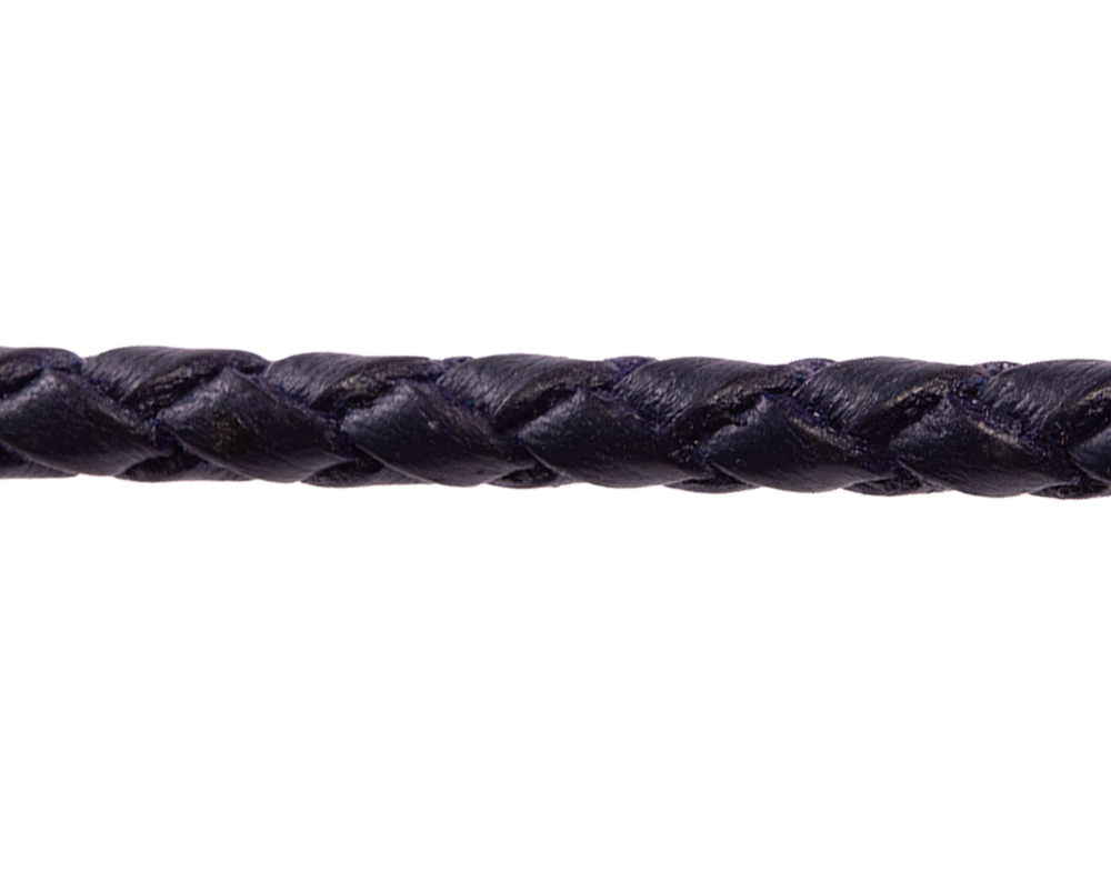 Шнурок плетеный синий Ø 4.0 мм, дл. 60 см