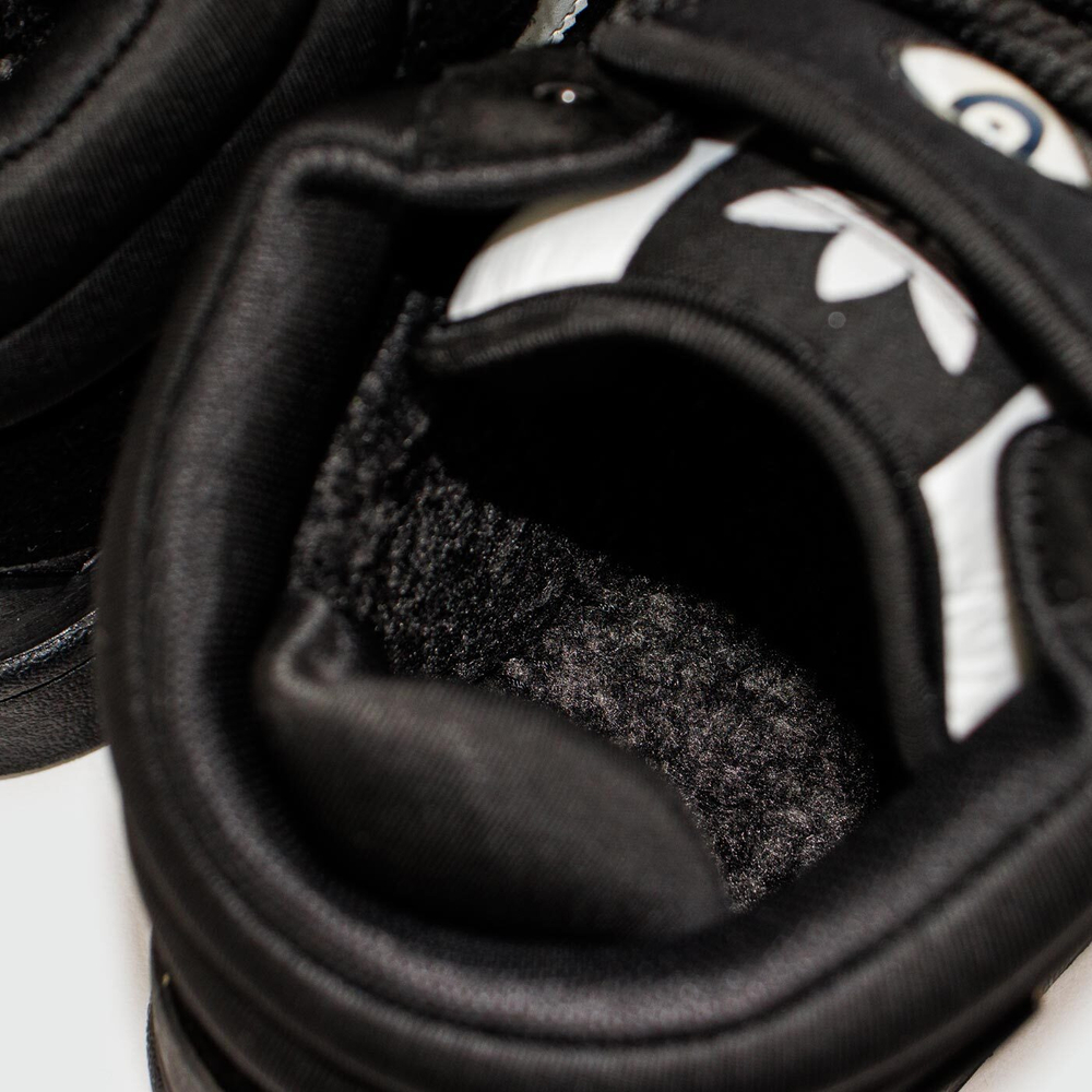 Кроссовки Adidas Campus Black White with Fur