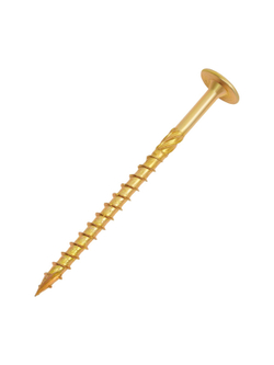 Конструкционный саморез Gigant желтый цинк 8x120 тарельчатый TORX острый 50 шт 123828