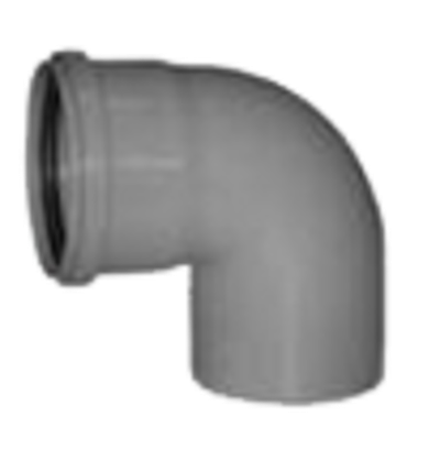 ПВХ Отвод  Ф110х90*  (40/10шт)