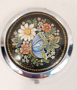 Ручное зеркало "Бабочка" №2  (худ. Путилова)