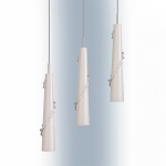 804310 Подвес PETALO 1х40W E14 ХРОМ/БЕЛЫЙ