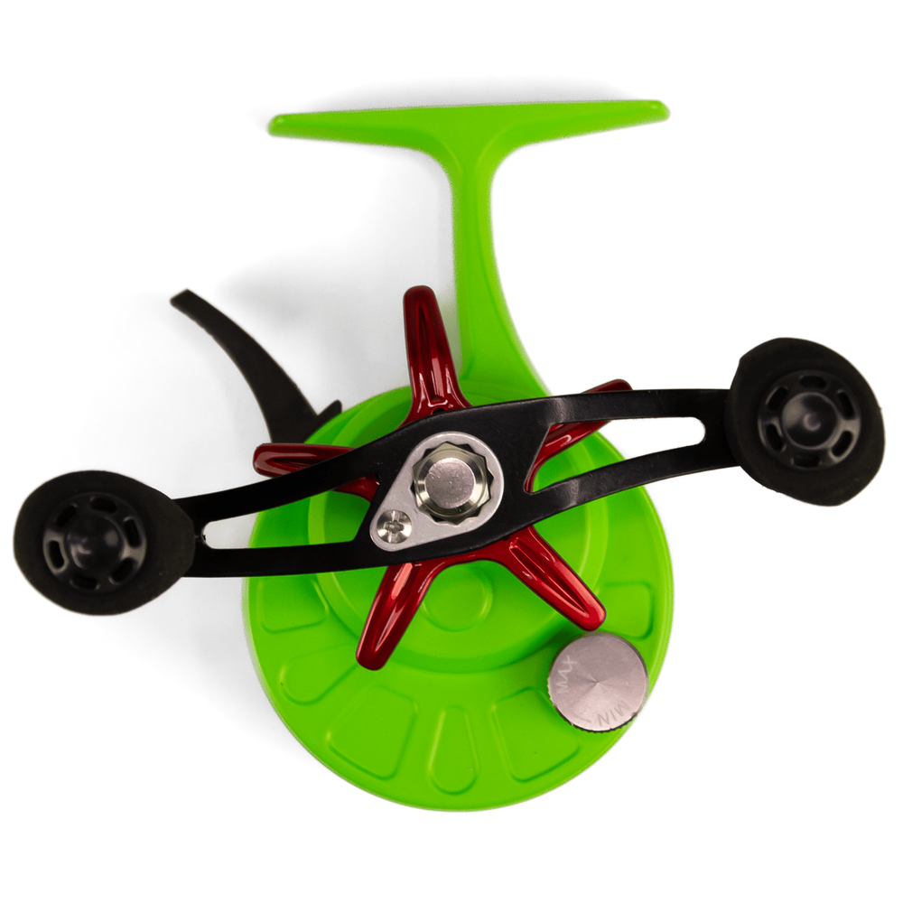 Катушка зимняя мультипликаторная Grows Culture Frozen L, Зеленый (5+1BB, мет. шпуля)