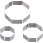 Форма для выпечки в наборе 3шт «Многогранник» (20*4,5см, 15*4,5см, 10*4,5см)