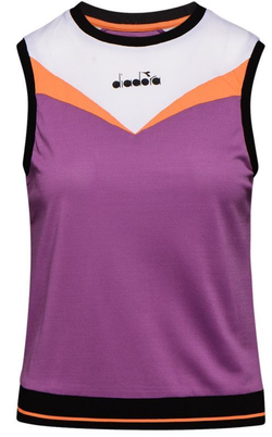 Женский топ теннисный Diadora L. Tank Clay - violet zircon