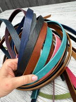 Тонкие полосы ременной кожи Микс (3,0-3,5 мм)