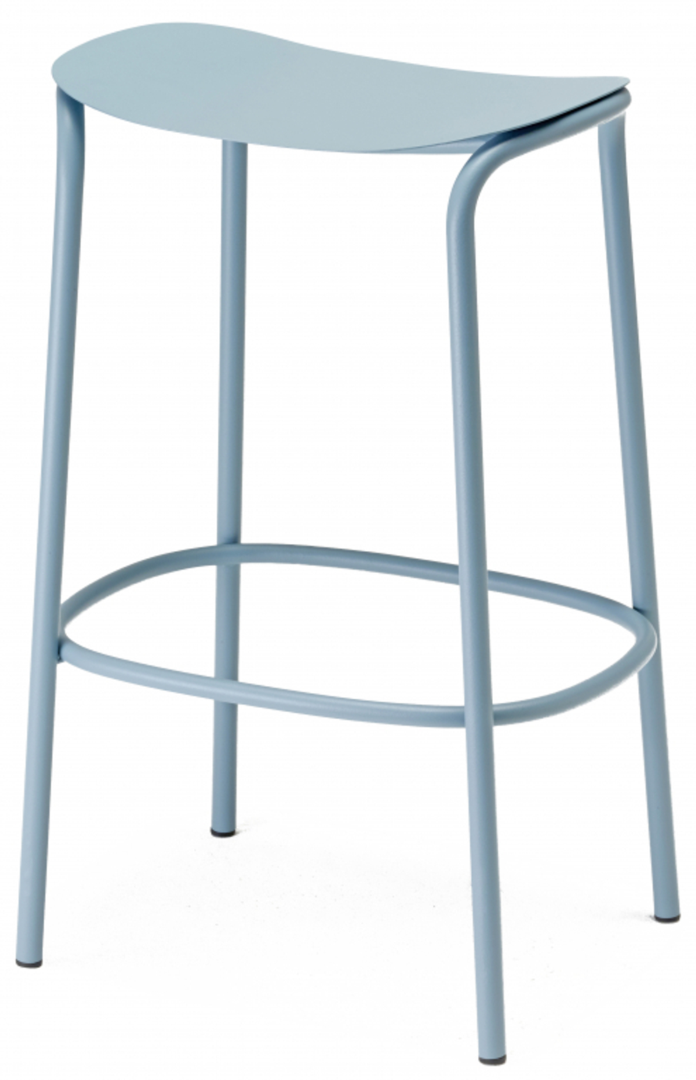 Табурет металлический полубарный Scab Design Trick, голубой