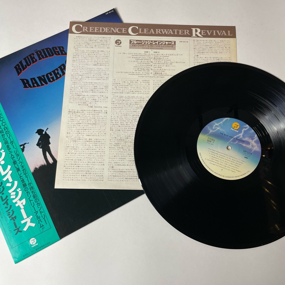 Винтажная виниловая пластинка LP John Fogerty Blue Ridge Rangers Creedence Clearwater Revival (Japan 1981) (Obi)