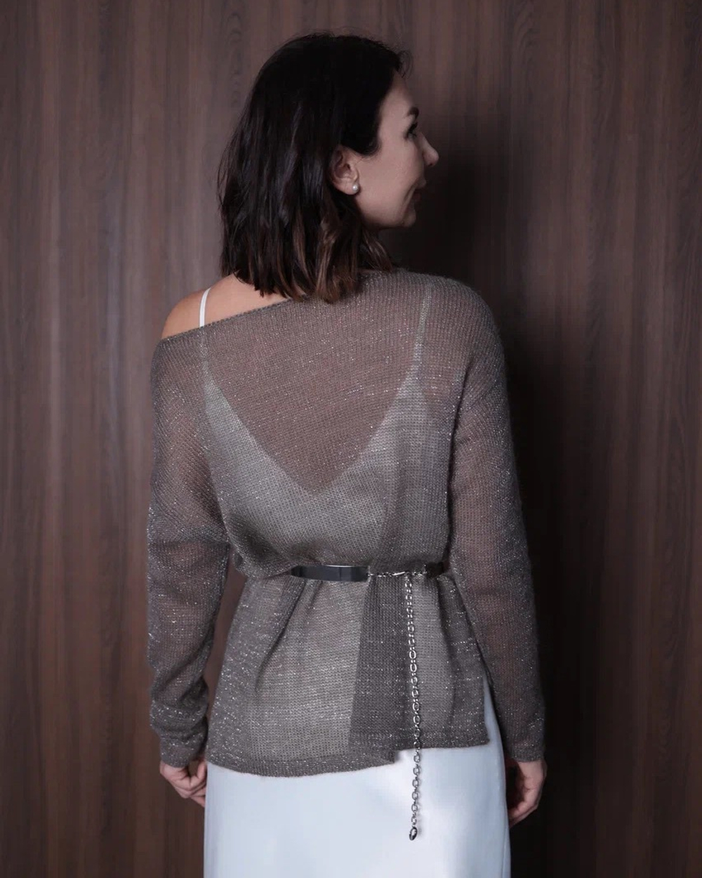 Паутинка «Нежное прикосновение» в сером