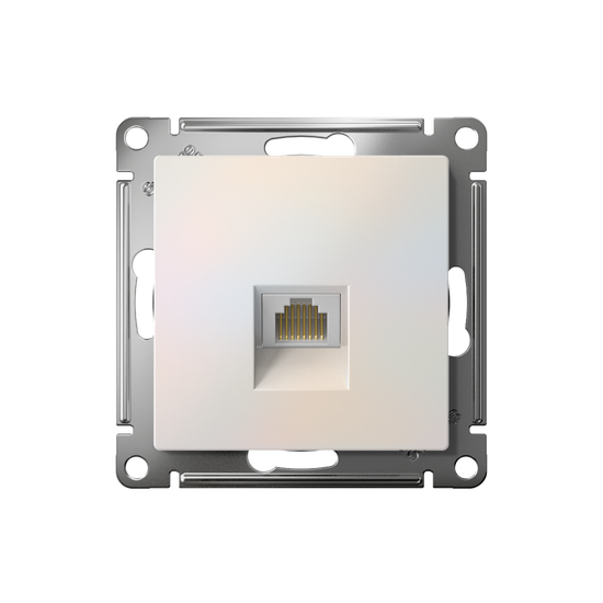 Розетка компьютерная AtlasDesign RJ45 кат.5E механизм жемчуж. SE ATN000483