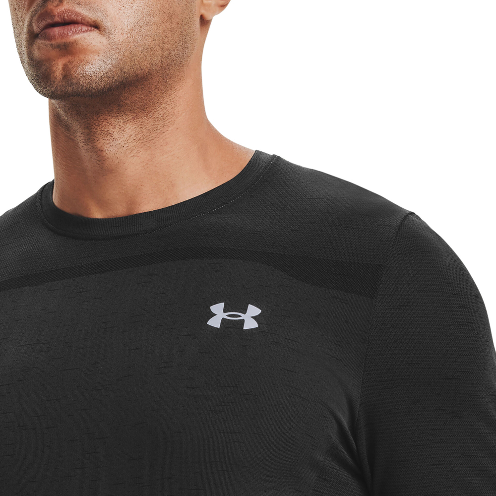 Мужское теннисное поло Under Armour Seamless T-Shirt Men - Black