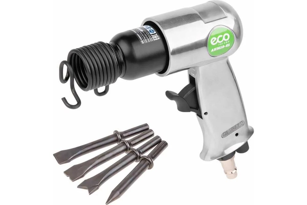 Пневмомолоток Eco AHM10-01, металлический корпус, шестигранник 10мм, 1.12Дж