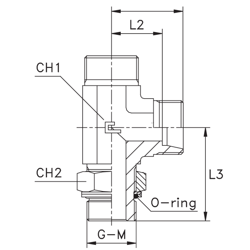 Штуцер FRLG DS06 BSP 1/4" (корпус)