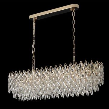 Люстра подвесная 17*E14 HEDONIST SP17 золото Crystal Lux