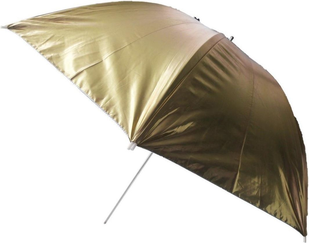 Двухсторонний зонт RAYLAB SU-04  100cm золото/серебро