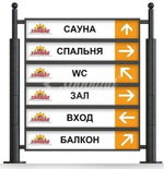 Указатель стальной низкий