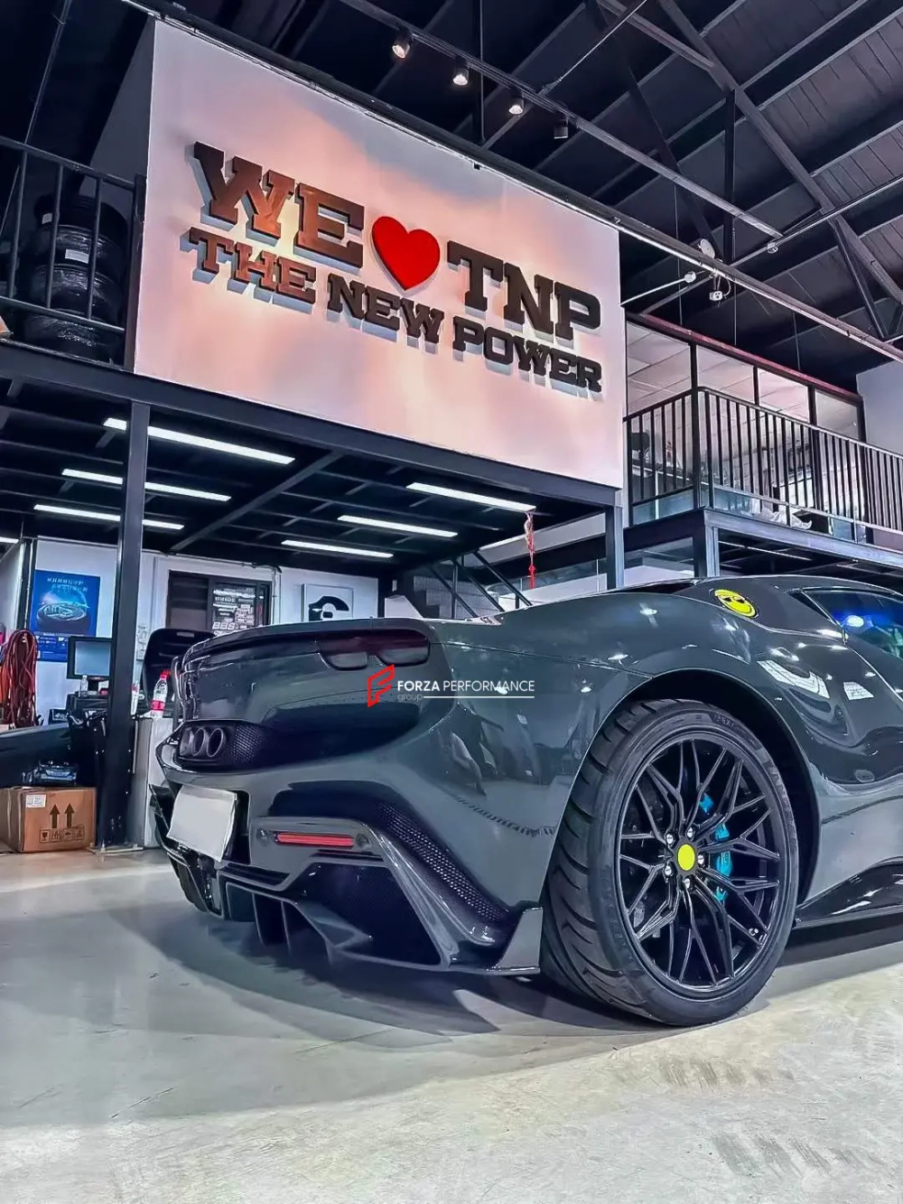 Карбоновый диффузор заднего бампера для Ferrari 296 GTS GTB Феррари