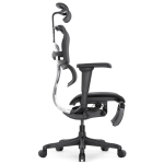 Кресло FALTO Ergohuman Ultra с подножкой ( чёрный каркас /сетка чёрный T-168-B1 Black )