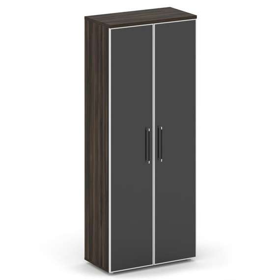 Shift Шкаф высокий широкий SK.ST-1.10R black Дуб Мали/Стекло Black 800*420*1977