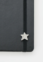 Шильд-символ Moleskine Symbols металл/стразы серебристый звезда (PINSTARCRYSSILV)