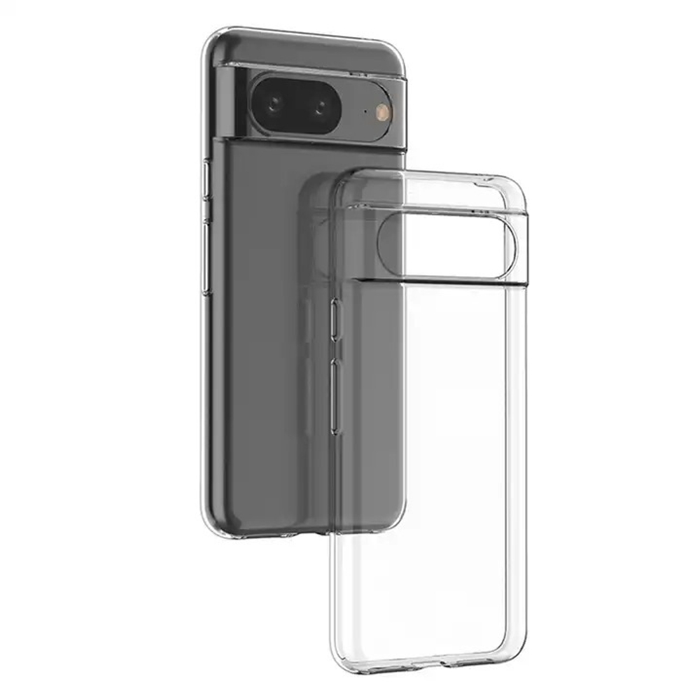 Тонкий силиконовый чехол для смартфона Google Pixel 8 серия Ultra Clear от Caseport