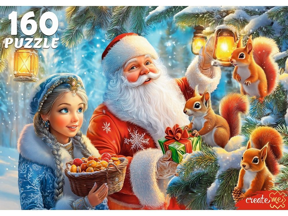 Пазлы 160 элементов "Новогодние чудеса"