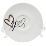 Набор чайный керам, 8 пр, 4 перс, 100 мл, с ложкой, Love story, Y4-4322