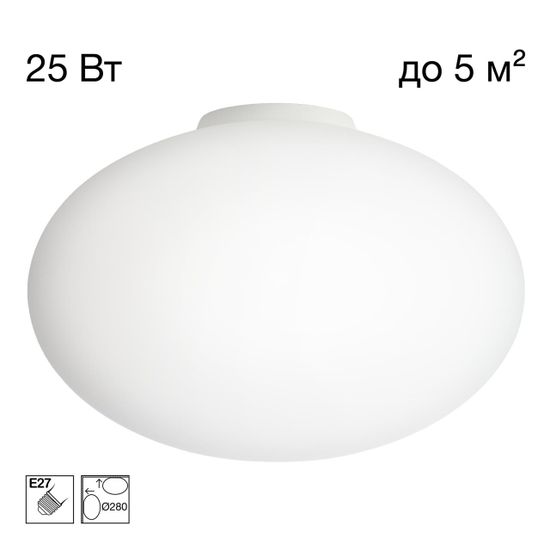 CL941E28B0 RON Накладной Св-к Эллипс База Белая