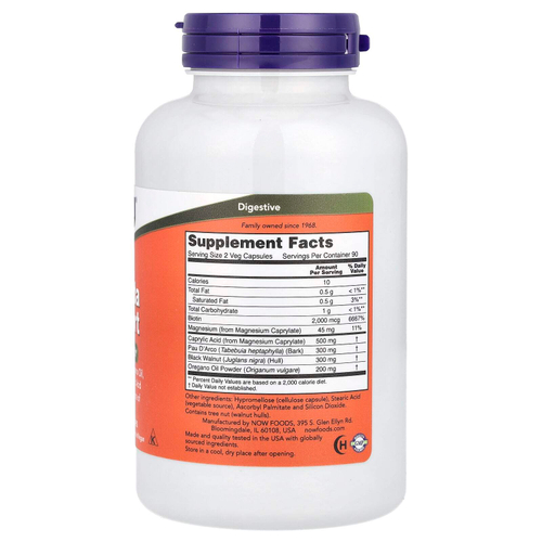 NOW Foods, Candida Support, 180 растительных капсул