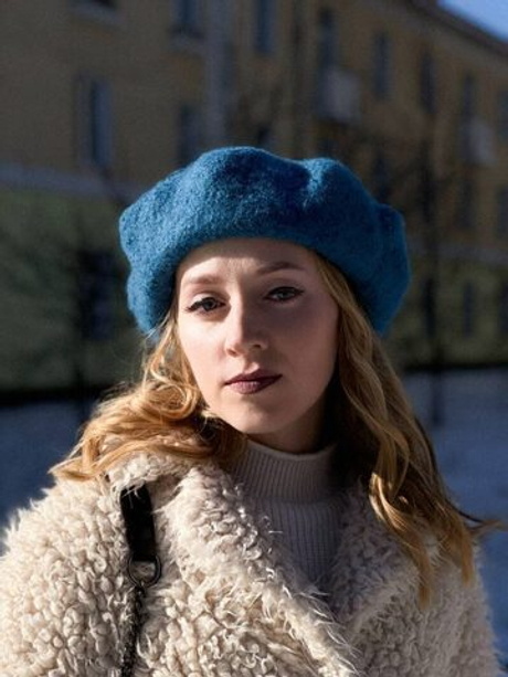 МК Валяный берет спицами, НАБОР ДЛЯ ВЯЗАНИЯ И ВАЛЯНИЯ