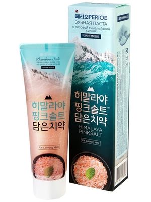 PERIOE Зубная паста с розовой гималайской солью Himalaya Pink Salt Ice Calming Mint