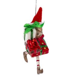 GAEM Украшение новогоднее "Мальчик-эльф", L9 W5 H13 см