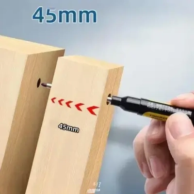 Маркер строительный черный, набор 5 штук, длинна стержня 45мм