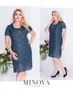 Платье 00261-зеленый Minova