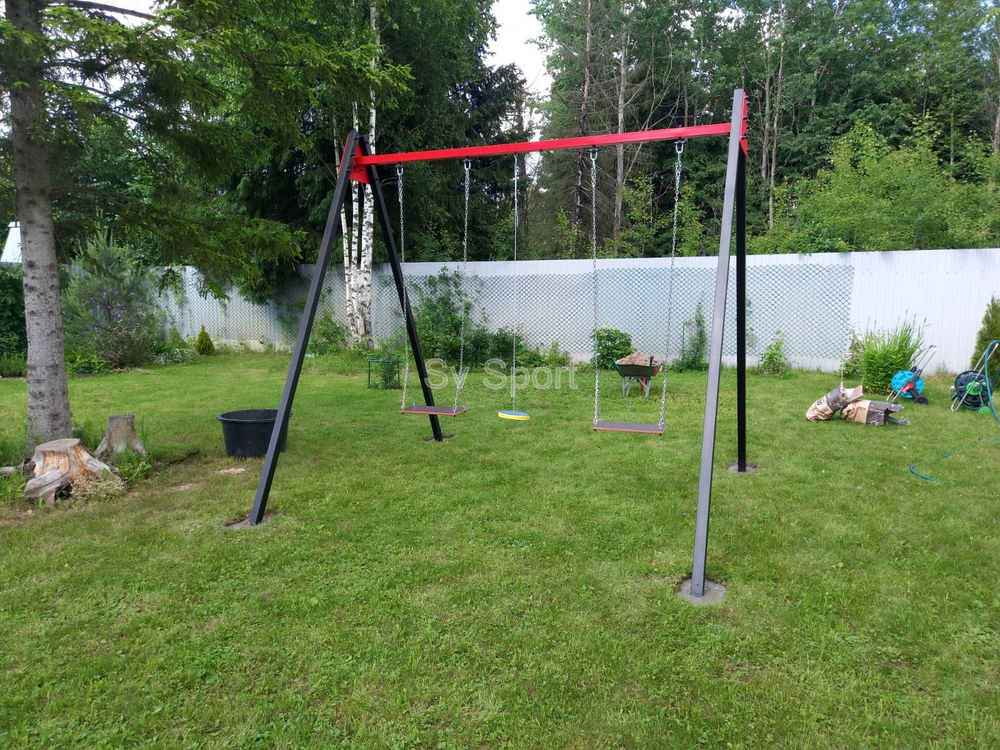 Монтаж уличных качелей Sv Sport