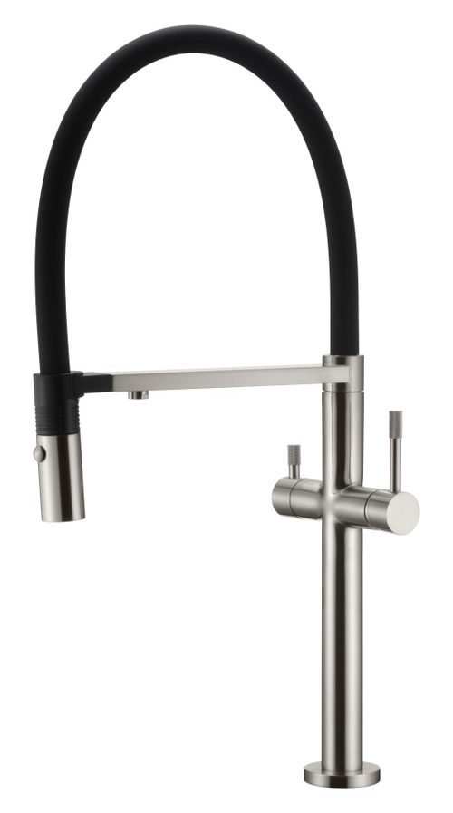 Boheme Смеситель для кухни UNO NIKEL BRUSH c краном для питьевой воды