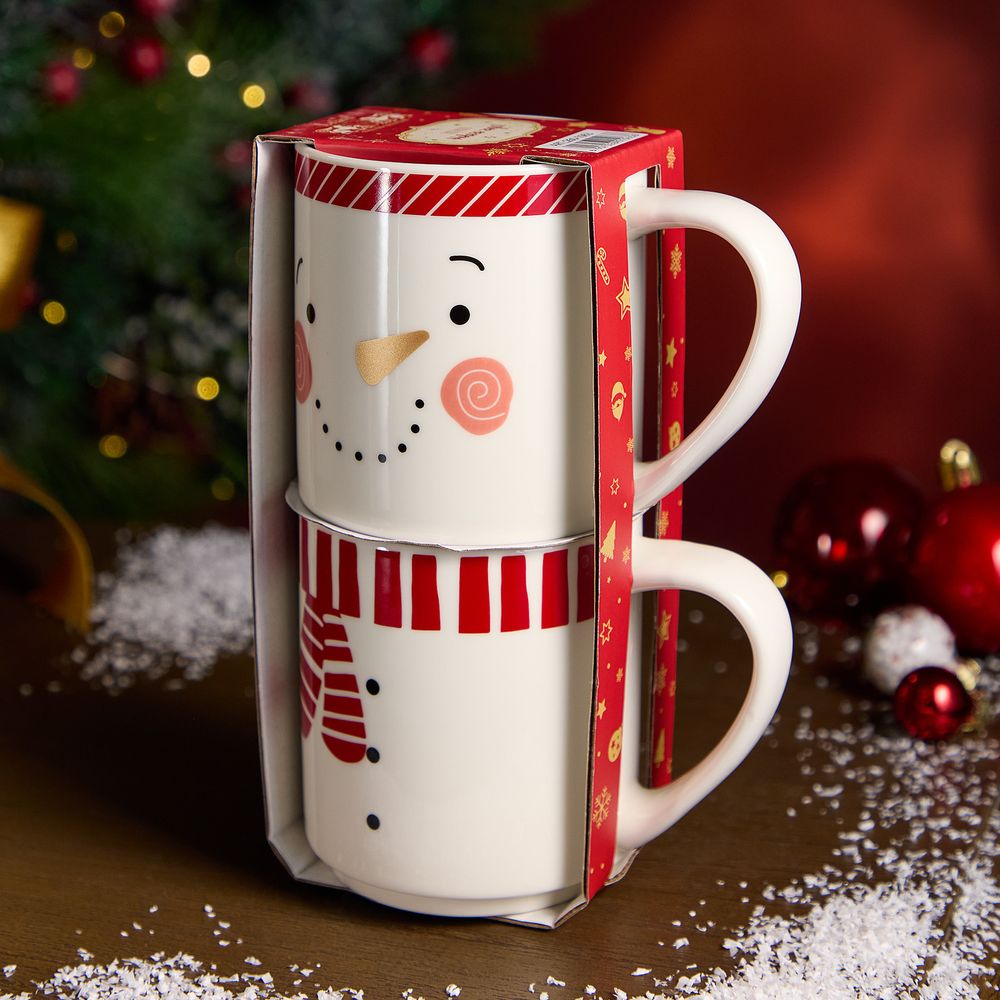 НАБОР КРУЖЕК LEFARD "SNOWMAN" 2 ШТ. 285МЛ