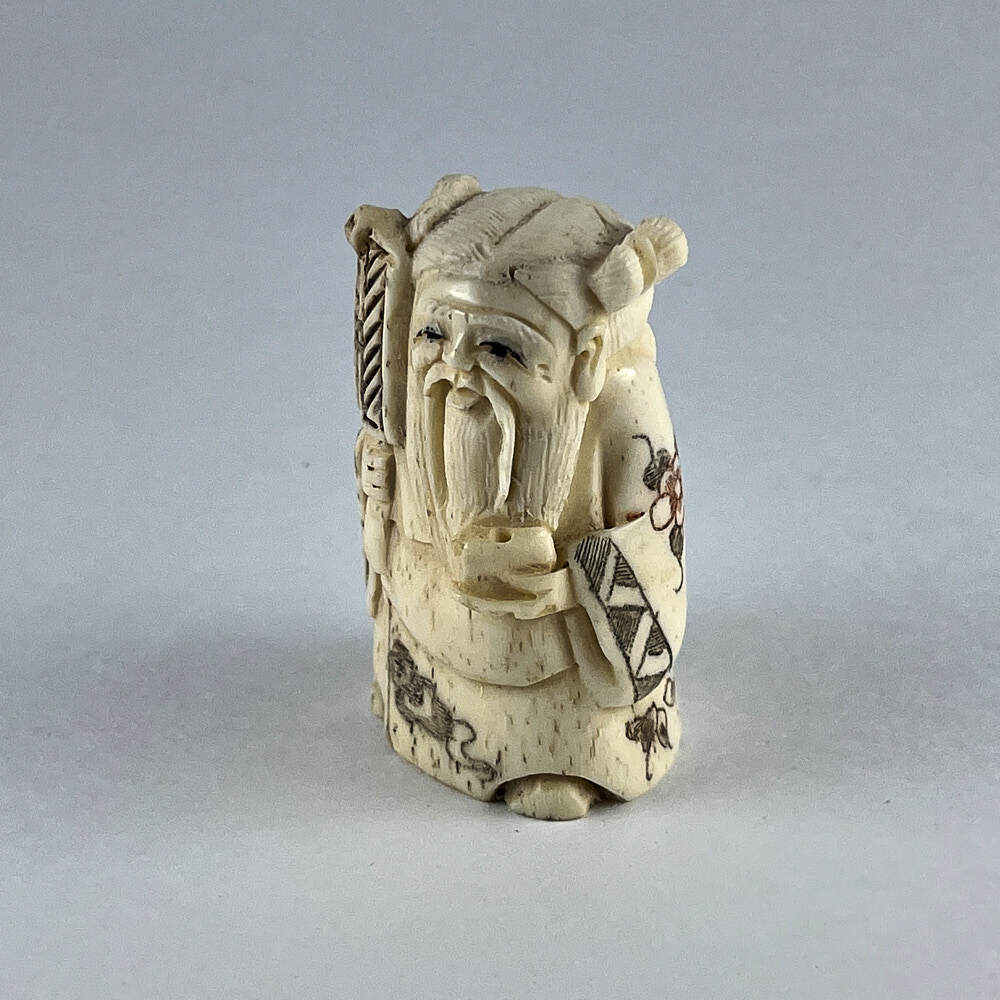 Статуэтка нэцкэ Чжан Голао - бог мудрости