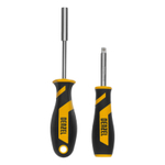 Набор инструментов, 1/2", 1/4", 3/8", CrV, S2, пластиковый кейс, 216 предметов Denzel
