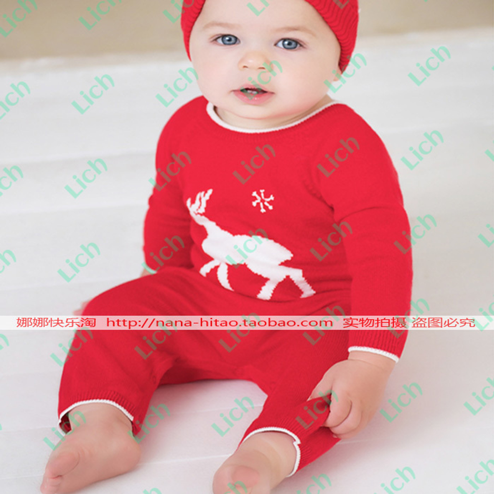 Комбинезон детский с принтом оленя